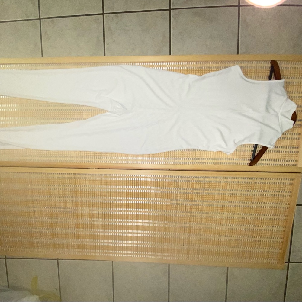 White Jumpsuit Size Small Long